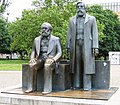 Image 18Statues of Karl Marx and Friedrich Engels in the Marx-Engels-Forum, Berlin (from Culture of East Germany)