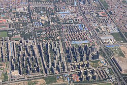 Aerial view of the western part of Yanjiao