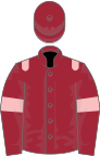 Maroon, pink epaulets and armlets