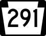 Pennsylvania Route 291 marker