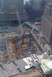 Concrete foundation, as of April 20, 2008
