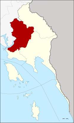 District location in Trat province