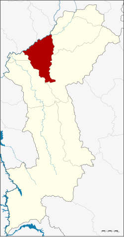 District location in Lamphun province