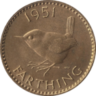 Reverse of the 1951 farthing