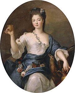 Pierre Gobert, before 1744, Charlotte Aglaé d'Orléans, daughter of the Regent of France