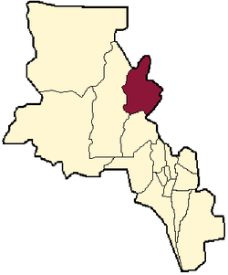 location of Santa María Department in Catamarca Province