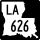 Louisiana Highway 626 marker