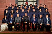 President of India, Shri Ram Nath Kovind with Probationers of Indian Ordnance Factories Service (IOFS) from National Academy of Defence Production at Rashtrapati Bhavan on November 13, 2017