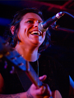 Moa performing in Wellington, June 2010