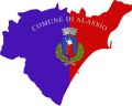 Flag map of Alassio