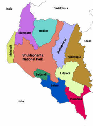 Divisions of Kanchanpur District