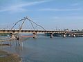 Kottapuram river, and bridge amidst some Chinese fishing nets