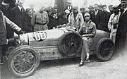 Lucy O'Reilly Schell at the 1928 Coupe de Bourgogne, in a Bugatti 37A.