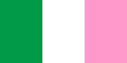 The Newfoundland Tricolour (Also called the Pink, White & Green)