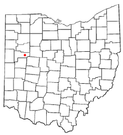 Location of Saint Johns, Ohio