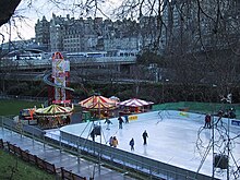 A ice skating rink in Edinburgh