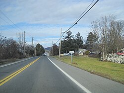 Entering Lickdale on northbound PA 72