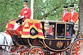 Coachman and footmen in semi-state livery for the Queen's Birthday Parade