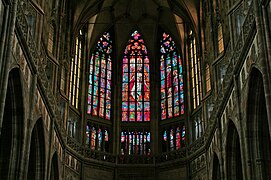 St. Vitus Cathedral stained glass, Prague, Czech Republic