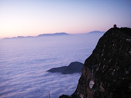 Sunrise over Mount Emei
