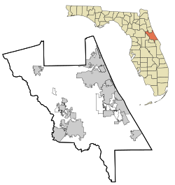 Barberville is located in Volusia County