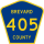 County Road 405 marker