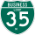 Business Interstate 35-M marker