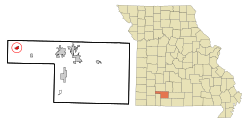 Location of Billings, Missouri