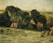 La Fenaison aux environs de Dieppe, 1885 Paul Gauguin.
