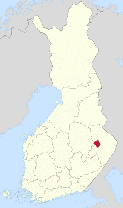Location of Polvijärvi in Finland
