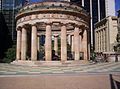 Shrine of Remembrance – (ANZAC Square Arcade can be seen at right side of image)