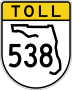 State Road 538 marker