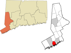 Darien's location within the Western Connecticut Planning Region and the state of Connecticut