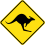 Kangaroo road sign - Things Australian