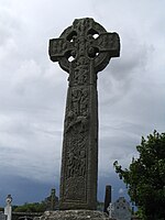 Celtic High cross in Drumcliff Cemetery