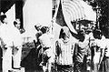 Image 90Indonesian flag raising shortly after the declaration of independence (from History of Indonesia)