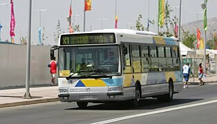 Irisbus Agora S in Olympic Village, Athens in August 2004