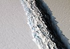 Separation of the iceberg from the Larsen C Ice Shelf