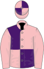 Pink and purple (quartered), pink sleeves