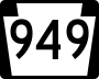Pennsylvania Route 949 marker