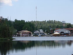 Temagami on the shores of Lake Temagami.