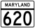 Maryland Route 620 marker