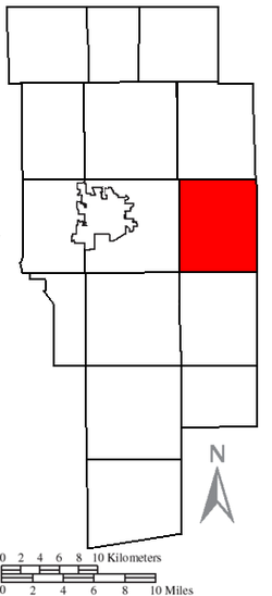 Location of Perry Township in Ashland County