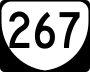 State Route 267 Toll marker