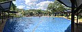 Hot spring water swimming pool at Bonamron Hot Spring, Tano Maero subdistrict.
