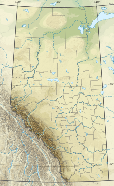 Mount Chephren is located in Alberta