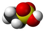 Ethanesulfonic acid 3D bonds