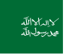 Flag of the first three Saudi states, 1744-1913 (hoist at right)