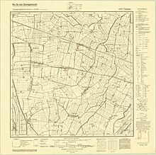 Topographic map of Gnojewo, 1940