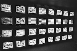 Telefunken FuBK and Philips PM5544 test cards in a Dutch cable TV demonstration in March 1981.
